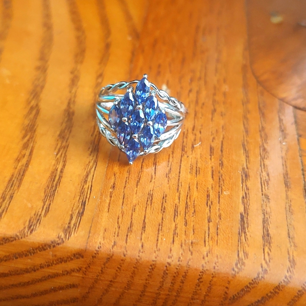 JTV Bella Luce tanzanite cz ring